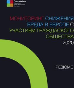 МОНИТОРИНГ СНИЖЕНИЯ ВРЕДА В ЕВРОПЕ С УЧАСТИЕМ ГРАЖДАСКОГО ОБЩЕСТВА 2020 - РЕЗЮМЕ - Correlation