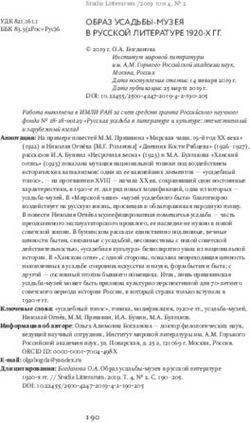 ОБРАЗ УСАДЬБЫ-МУЗЕЯ В РУССКОЙ ЛИТЕРАТУРЕ 1920-Х ГГ.