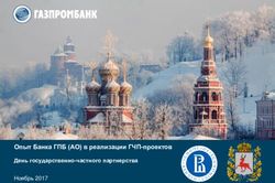 Опыт Банка ГПБ (АО) в реализации ГЧП-проектов День государственно-частного партнерства