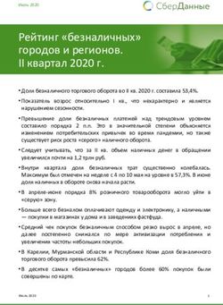 Рейтинг "безналичных" городов и регионов. II квартал 2020 г - SberIndex.ru
