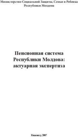 Пенсионная система Республики Молдова: актуарная экспертиза - Министерство Социальной Защиты, Семьи и Ребенка Республики Молдова