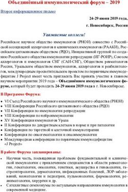 Объединённый иммунологический форум 2019 - Российское научное ...
