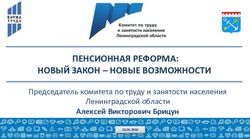 ПЕНСИОННАЯ РЕФОРМА: НОВЫЙ ЗАКОН - НОВЫЕ ВОЗМОЖНОСТИ - Алексей Викторович Брицун Председатель комитета по труду и занятости населения ...