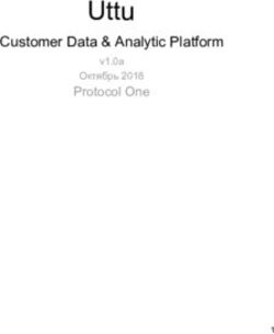 Uttu Customer Data & Analytic Platform Protocol One