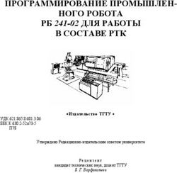 ПРОГРАММИРОВАНИЕ ПРОМЫШЛЕН- НОГО РОБОТА РБ 241-02 ДЛЯ РАБОТЫ В СОСТАВЕ РТК