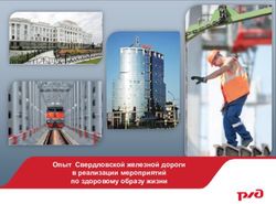 Опыт Свердловской железной дороги в реализации мероприятий по здоровому образу жизни