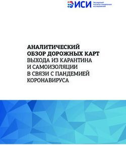 АНАЛИТИЧЕСКИЙ ОБЗОР ДОРОЖНЫХ КАРТ - ВЫХОДА ИЗ КАРАНТИНА И САМОИЗОЛЯЦИИ В СВЯЗИ С ПАНДЕМИЕЙ КОРОНАВИРУСА - ЭИСИ