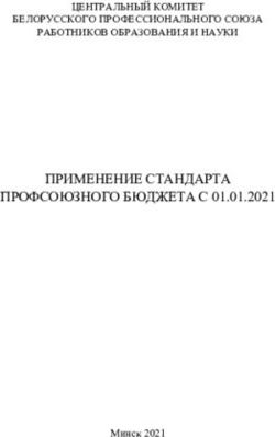 ПРИМЕНЕНИЕ СТАНДАРТА ПРОФСОЮЗНОГО БЮДЖЕТА С 01.01.2021 - ЦЕНТРАЛЬНЫЙ КОМИТЕТ БЕЛОРУССКОГО ПРОФЕССИОНАЛЬНОГО СОЮЗА РАБОТНИКОВ ОБРАЗОВАНИЯ И НАУКИ ...