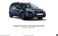 НОВЫЙ PEUGEOT PARTNER CROSSWAY - Прайс-лист - код версий "50"
