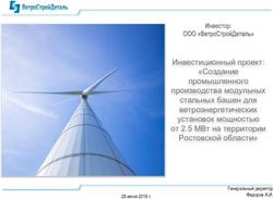 Инвестиционный проект: "Создание промышленного производства модульных стальных башен для ветроэнергетических установок мощностью от 2.5 МВт на ...