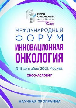 НАУЧНАЯ ПРОГРАММА - Инновационная онкология