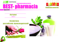 BEST-pharmacia Каталог Косметика российских производителей - Спецвыпуск косметика