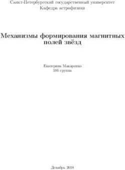 Механизмы формирования магнитных полей звёзд - Санкт-Петербургский государственный университет Кафедра астрофизики