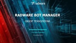 RADWARE BOT MANAGER ОБЗОР ТЕХНОЛОГИИ - Владимир Вакациенко - TAdviser