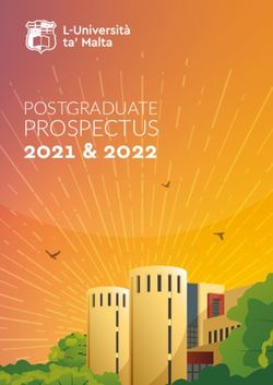 University of Malta - Postgraduate Prospectus 2021 & 2022