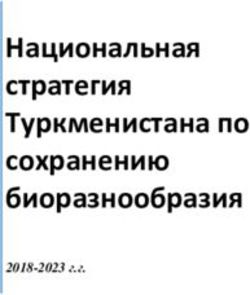 Национальная стратегия Туркменистана по сохранению биоразнообразия - 2018-2023 г.г - Turkmenistan (Russian version)