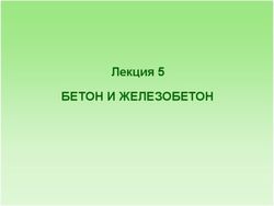БЕТОН И ЖЕЛЕЗОБЕТОН Лекция 5