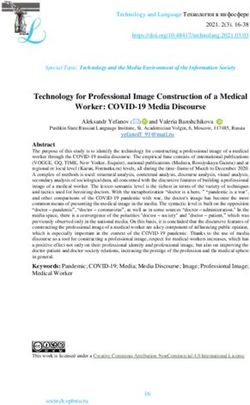 Technology for Professional Image Construction of a Medical Worker: COVID-19 Media Discourse