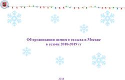 2018-2019 Об организации зимнего отдыха в Москве в сезоне 2018-2019 гг - РЕЗЕРВЫ МОЩНОСТИ ИНЖЕНЕРНЫХ СИСТЕМ - Mos.ru