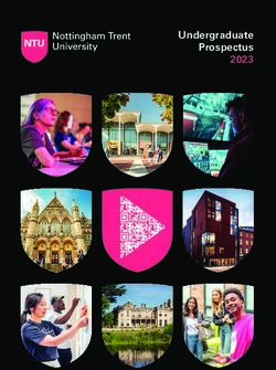 Undergraduate Prospectus 2023 - Nottingham Trent University