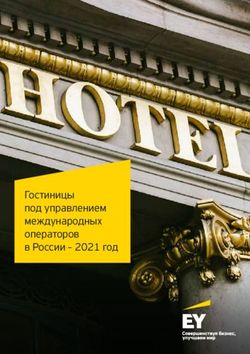 Гостиницы под управлением международных операторов в России - 2021 год