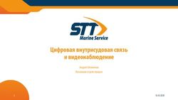 Цифровая внутрисудовая связь и видеонаблюдение - Андрей Олейников Начальник отдела продаж - СТТ Марин Сервис