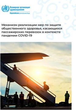 Механизм реализации мер по защите общественного здоровья, касающихся пассажирских перевозок в контексте пандемии COVID-19