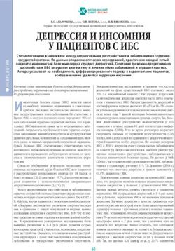 ДЕПРЕССИЯ И ИНСОМНИЯ У ПАЦИЕНТОВ С ИБС