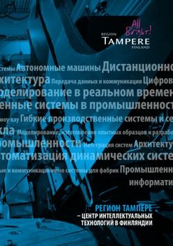 РЕГИОН ТАМПЕРЕ - ЦЕНТР ИНТЕЛЛЕКТУАЛЬНЫХ ТЕХНОЛОГИЙ В ФИНЛЯНДИИ