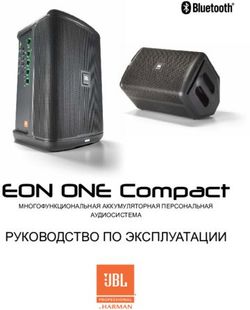 EON ONE Compact РУКОВОДСТВО ПО ЭКСПЛУАТАЦИИ - МНОГОФУНКЦИОНАЛЬНАЯ АККУМУЛЯТОРНАЯ ПЕРСОНАЛЬНАЯ - JBL Professional