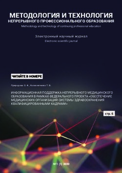 МЕТОДОЛОГИЯ И ТЕХНОЛОГИЯ - НЕПРЕРЫВНОГО ПРОФЕССИОНАЛЬНОГО ОБРАЗОВАНИЯ - О журнале
