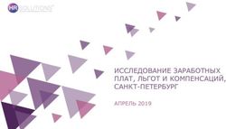 ИССЛЕДОВАНИЕ ЗАРАБОТНЫХ ПЛАТ, ЛЬГОТ И КОМПЕНСАЦИЙ, САНКТ-ПЕТЕРБУРГ - АПРЕЛЬ 2019 ОБЗОРЫ ЗАРАБОТНЫХ ПЛАТ, ЛЬГОТ И КОМПЕНСАЦИЙ. САНКТ-ПЕТЕРБУРГ ...