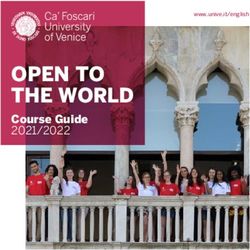 Course Guide 2021/2022 - Ca’ Foscari University of Venice