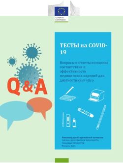 ТЕСТЫ на COVID- 19 Вопросы и ответы по оценке соответствия и эффективности медицинских изделий для диагностики in vitro в контексте COVID-19 ...
