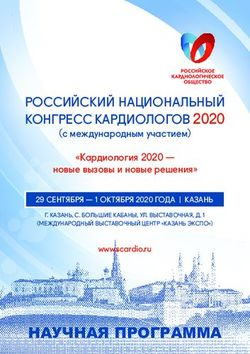 НАУЧНАЯ ПРОГРАММА - РОССИЙСКИЙ НАЦИОНАЛЬНЫЙ КОНГРЕСС КАРДИОЛОГОВ 2020