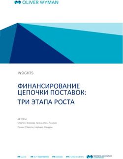 ФИНАНСИРОВАНИЕ ЦЕПОЧКИ ПОСТАВОК: ТРИ ЭТАПА РОСТА - INSIGHTS АВТОРЫ: Мартин Зоммер, принципал, Лондон - Oliver Wyman