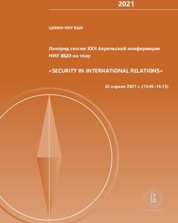 2021 "SECURITY IN INTERNATIONAL RELATIONS" - Лонгрид сессии XXII Апрельской конференции - Центр ...
