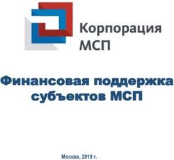 Финансовая поддержка субъектов МСП - Москва, 2019 г.