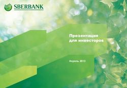 Апрель 2013 Презентация для инвесторов - Sberbank