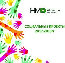 СОЦИАЛЬНЫЕ ПРОЕКТЫ 2017-2018гг