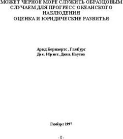 МОЖET ЧЕРНОЕ МОРЕ СЛУЖИТЬ ОБРАЗЦОВЫМ СЛУЧАЕМ ДЛЯ ПРОГPЕCC ОКЕАНСКОГО НАБЛЮДЕНИЯ ОЦЕНКA И ЮРИДИЧЕСКИE PAЗВИТЬЯ - Apнд Бepнaepтc, Гамбург Дoк ...
