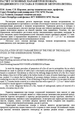 РАСЧЕТ ОСНОВНЫХ ПАРАМЕТРОВ ПОЖАРА ПОДВИЖНОГО СОСТАВА В ТОННЕЛЕ МЕТРОПОЛИТЕНА