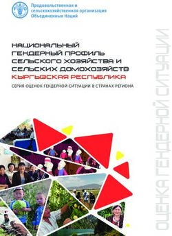 RURAL LIVELIHOODS - KYRGYZSTAN - НАЦИОНАЛЬНЫЙ ГЕНДЕРНЫЙ ПРОФИЛЬ СЕЛЬСКОГО ХОЗЯЙСТВА И - Food and Agriculture ...