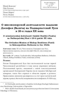 О миссионерской деятельности владыки Досифея (Васича) на Подкарпатской Руси в 20-х годах XX века