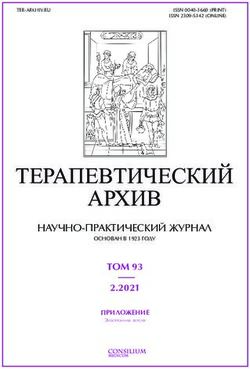 ТЕРАПЕВТИЧЕСКИЙ АРХИВ - НАУЧНО-ПРАКТИЧЕСКИЙ ЖУРНАЛ ТОМ 93 2.2021 - OmniDoctor