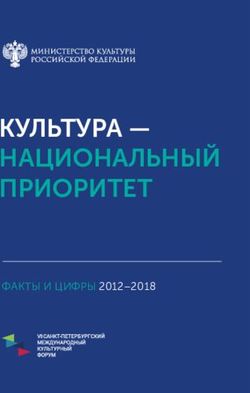 КУЛЬТУРА - НАЦИОНАЛЬНЫЙ ПРИОРИТЕТ - ФАКТЫ И ЦИФРЫ 2012-2018 - Фестиваль-форум ДШИ ...