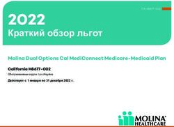 2022 Краткий обзор льгот - Molina Dual Options Cal MediConnect Medicare-Medicaid Plan - Meet Molina Healthcare