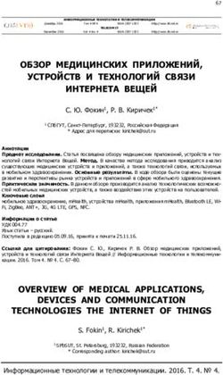 ОБЗОР МЕДИЦИНСКИХ ПРИЛОЖЕНИЙ, УСТРОЙСТВ И ТЕХНОЛОГИЙ СВЯЗИ ИНТЕРНЕТА ВЕЩЕЙ