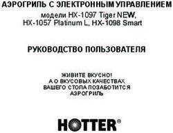 АЭРОГРИЛЬ С ЭЛЕКТРОННЫМ УПРАВЛЕНИЕМ РУКОВОДСТВО ПОЛЬЗОВАТЕЛЯ - модели НХ-1097
