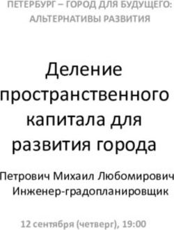Деление пространственного капитала для развития города - Петрович Михаил Любомирович Инженер-градопланировщик